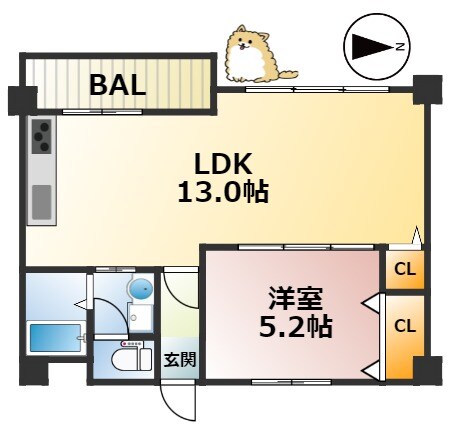 Duke御影の物件間取画像