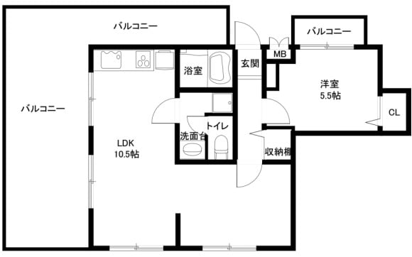 セントラルハイツ灘パートⅡの物件間取画像