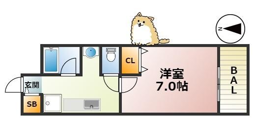 サンテラスエクセルガーデンの物件間取画像