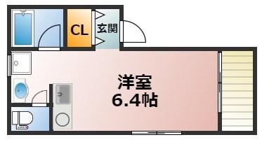 住吉駅 徒歩3分 2階の物件間取画像