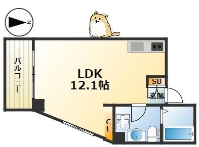 王子公園駅 徒歩10分 7階の物件間取画像