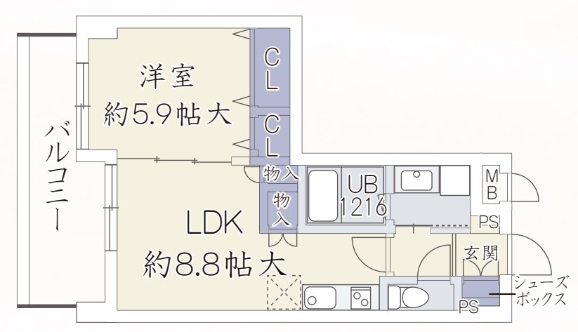 青木駅 徒歩7分 4階の物件間取画像