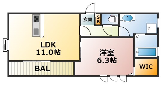 グレイスコート神戸本山の物件間取画像