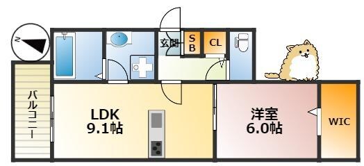 御影駅 徒歩4分 3階の物件間取画像