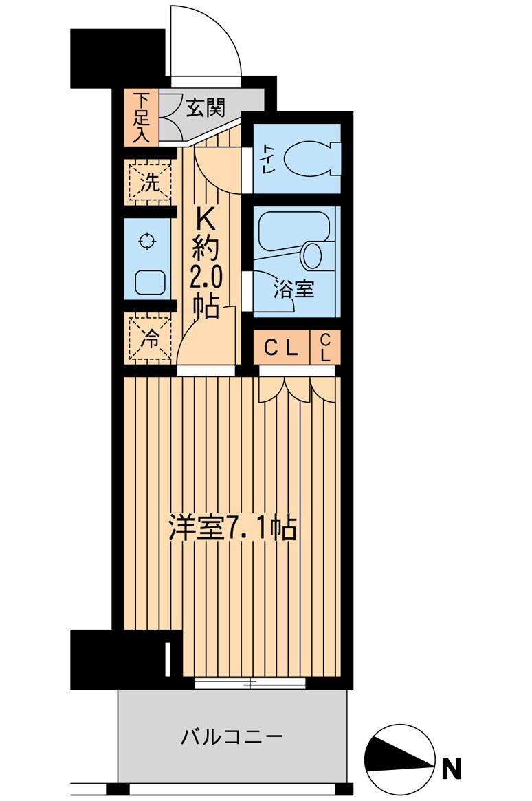 エコロジー東陽町の物件間取画像