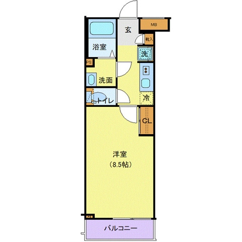 クラスタ笹塚の物件間取画像