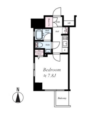 ディアレイシャス菊川の物件間取画像