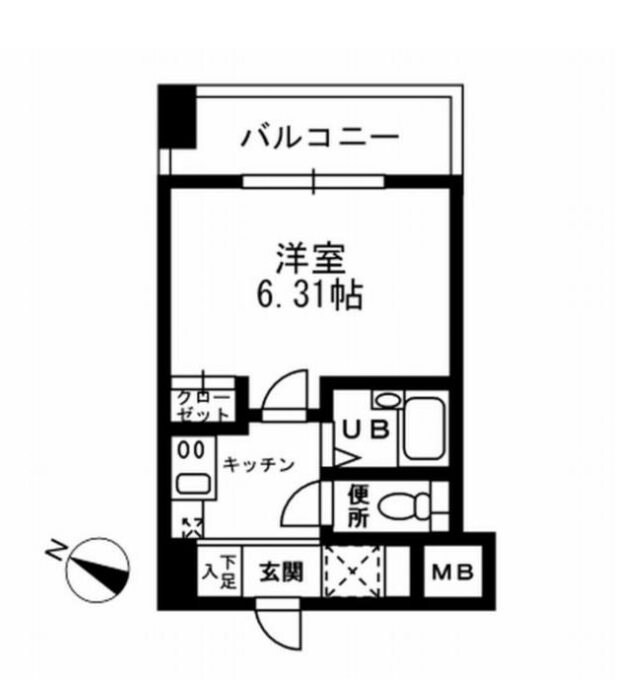 新日本橋駅 徒歩2分 8階の物件間取画像