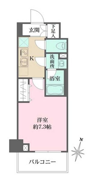 木場駅 徒歩6分 8階の物件間取画像