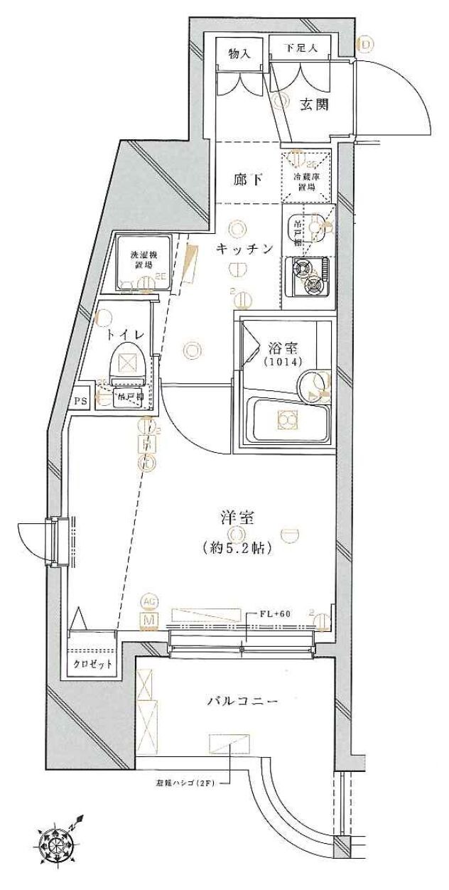 旗の台駅 徒歩3分 3階の物件間取画像