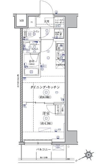 亀戸駅 徒歩10分 8階の物件間取画像