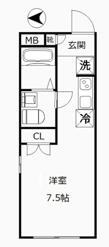 リノ西落合の物件間取画像