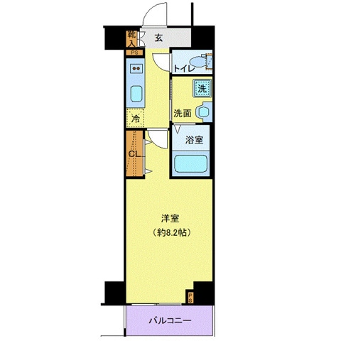 クレヴィスタ門前仲町グランの物件間取画像