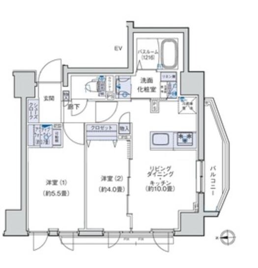 オーキッドレジデンス三ノ輪の物件間取画像