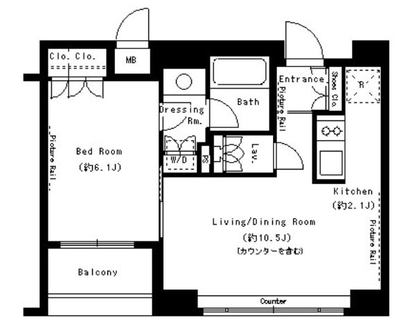 溜池山王駅 徒歩2分 4階の物件間取画像