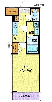 ディアレイシャス池尻大橋の物件間取画像