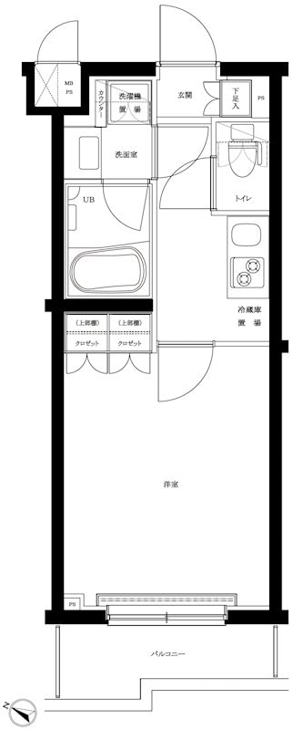 本蓮沼駅 徒歩7分 4階の物件間取画像