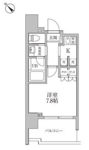 レジディア文京本郷Ⅲの物件間取画像