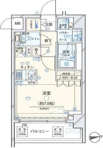 ヴェルト日暮里イーストの物件間取画像