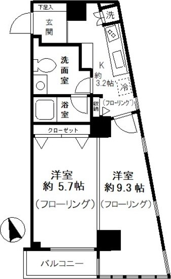 ファインクレスト渋谷神泉の物件間取画像