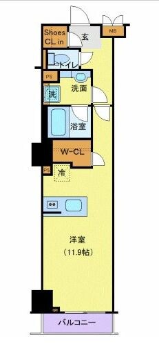 ロイジェントパークス千葉中央の物件間取画像