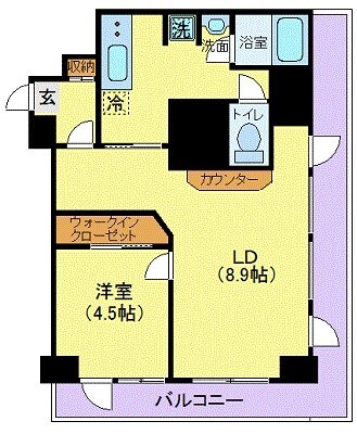 スカイコート下高井戸の物件間取画像