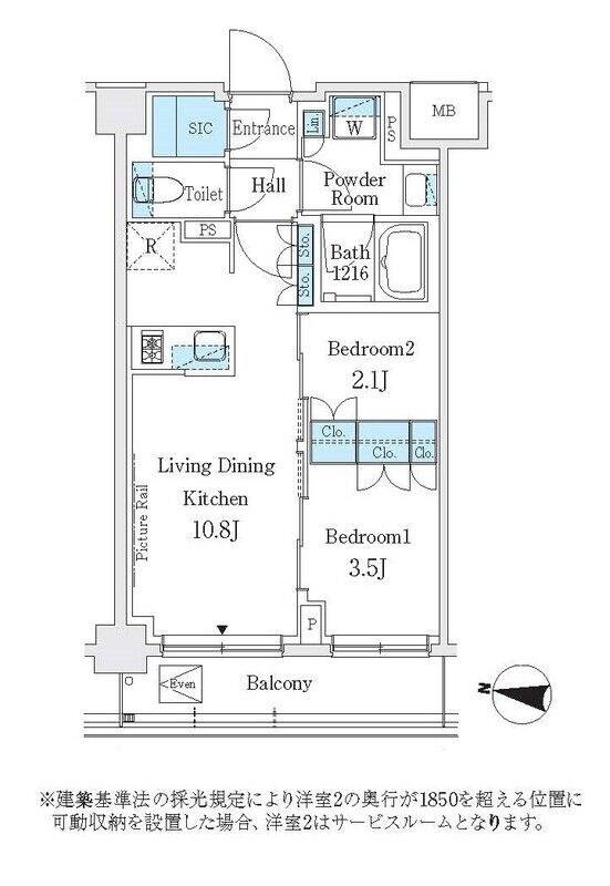 J.GRAN Court 品川西大井WESTの物件間取画像