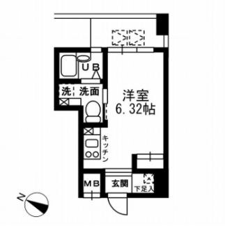 新日本橋駅 徒歩2分 6階の物件間取画像