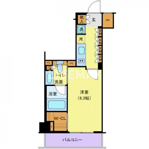 ザ・パークワンズ山吹神楽坂の物件間取画像