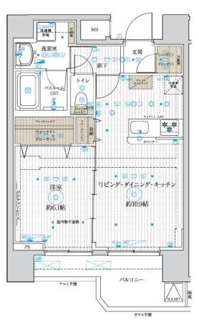 ベルグレード浅草の物件間取画像