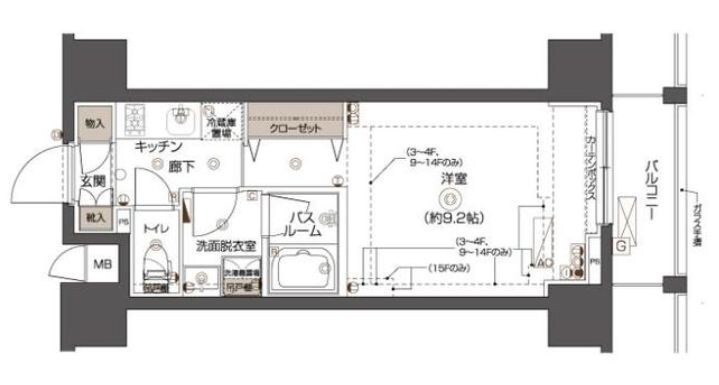 戸越銀座駅 徒歩7分 12階の物件間取画像