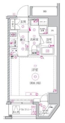 ベルシード森下Ⅱの物件間取画像