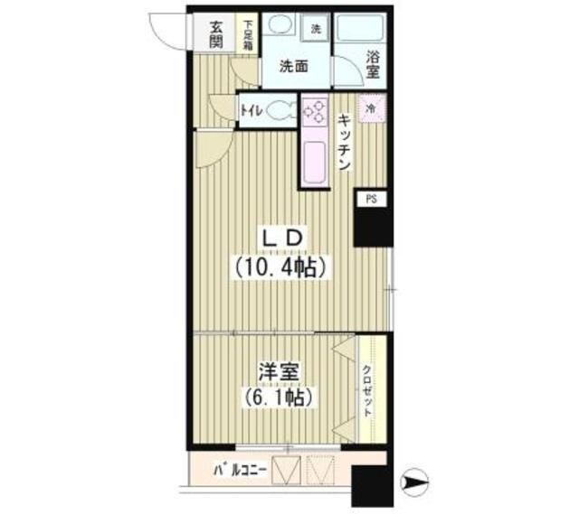 アクアコートの物件間取画像