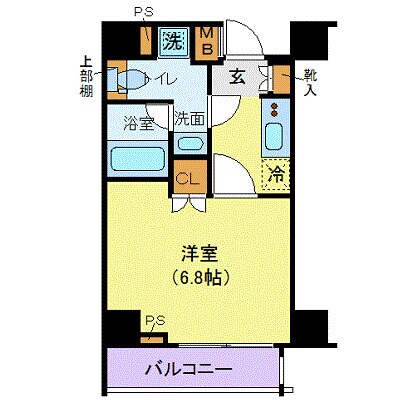 プレセダンヒルズ門前仲町の物件間取画像