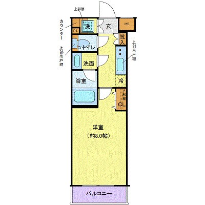 クレイシア目黒都立大学の物件間取画像