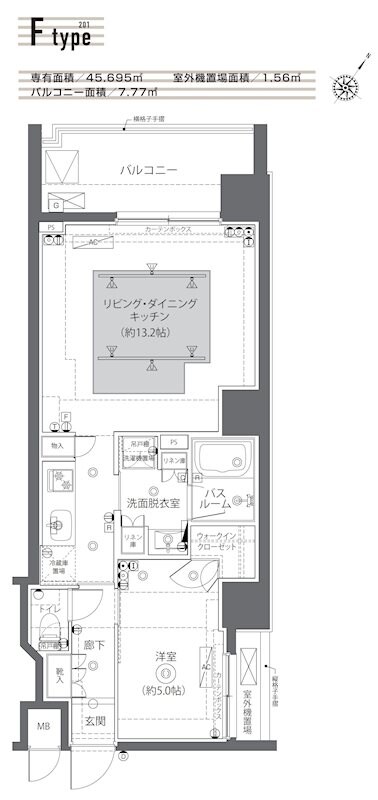 ZOOM日本橋蛎殻町の物件間取画像