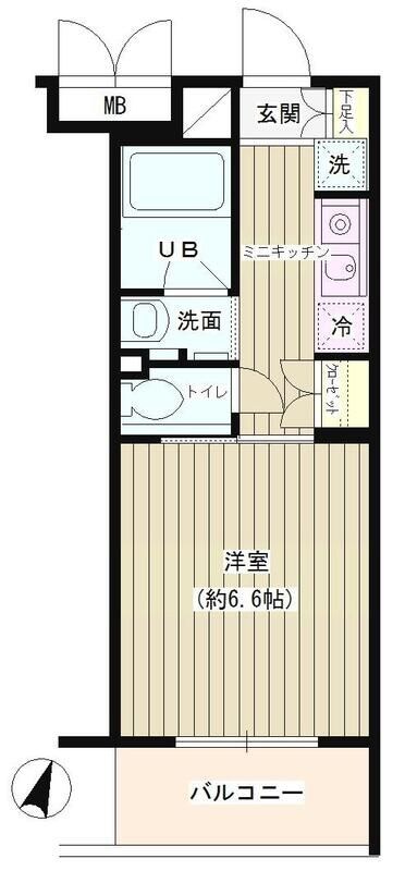 TSハイム新宿の物件間取画像