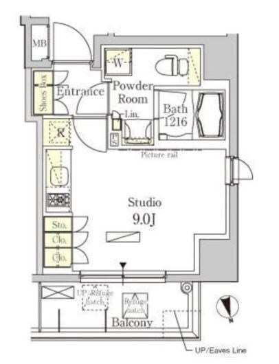 秋葉原駅 徒歩9分 8階の物件間取画像