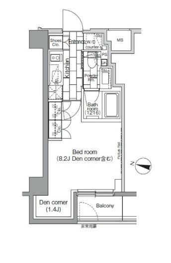 水天宮前駅 徒歩3分 1階の物件間取画像