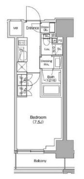 ザ・パークハビオ新御徒町の物件間取画像