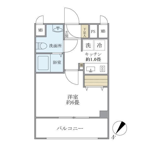 コンポジット渋谷初台の物件間取画像