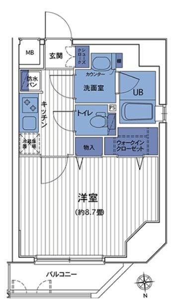 三田駅 徒歩6分 6階の物件間取画像