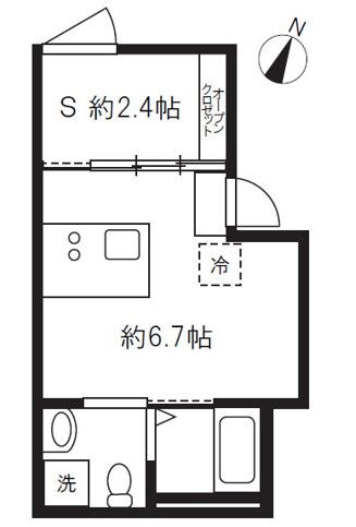 不動前駅 徒歩7分 1階の物件間取画像