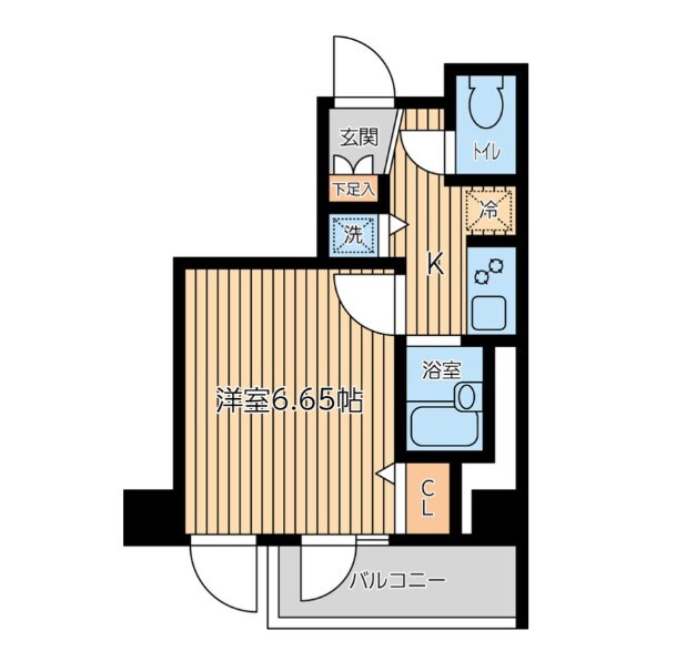ＣＩＴＹ　ＳＰＩＲＥ　新富町の物件間取画像
