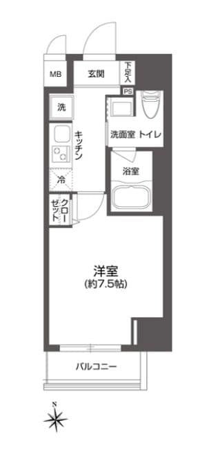 ルクレ上野の物件間取画像