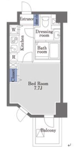 学芸大学駅 徒歩3分 2階の物件間取画像