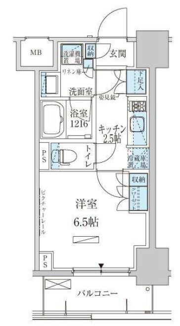 稲荷町駅 徒歩7分 9階の物件間取画像