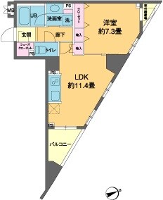 池袋駅 徒歩4分 13階の物件間取画像