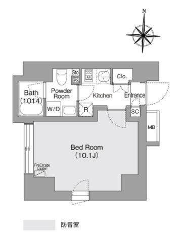 コンフォリア・リヴ森下ＭＵＴＩＯの物件間取画像