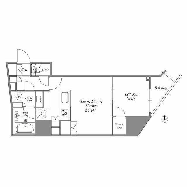 nido蔵前Residenceの物件間取画像